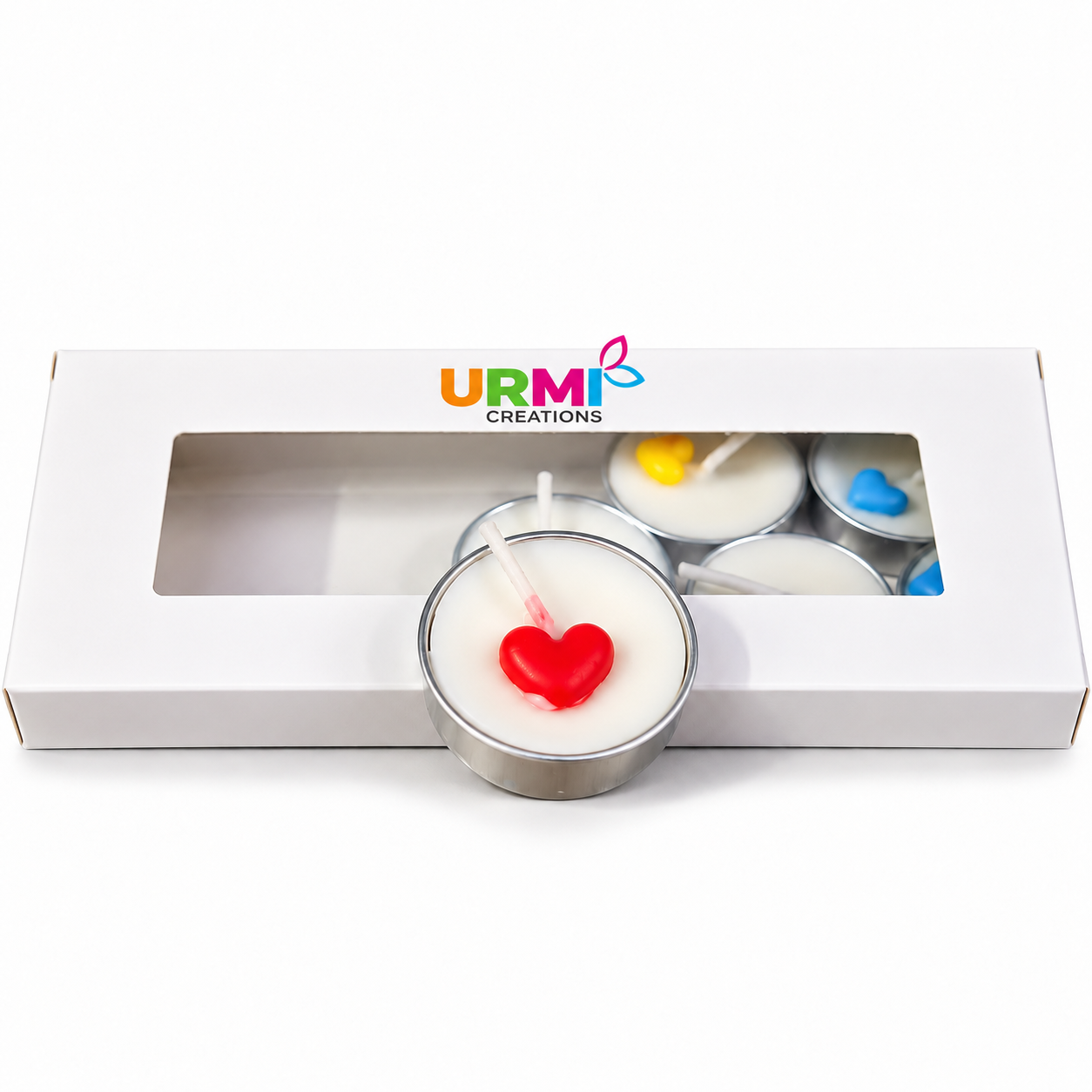Heart Glow Tealight Candles