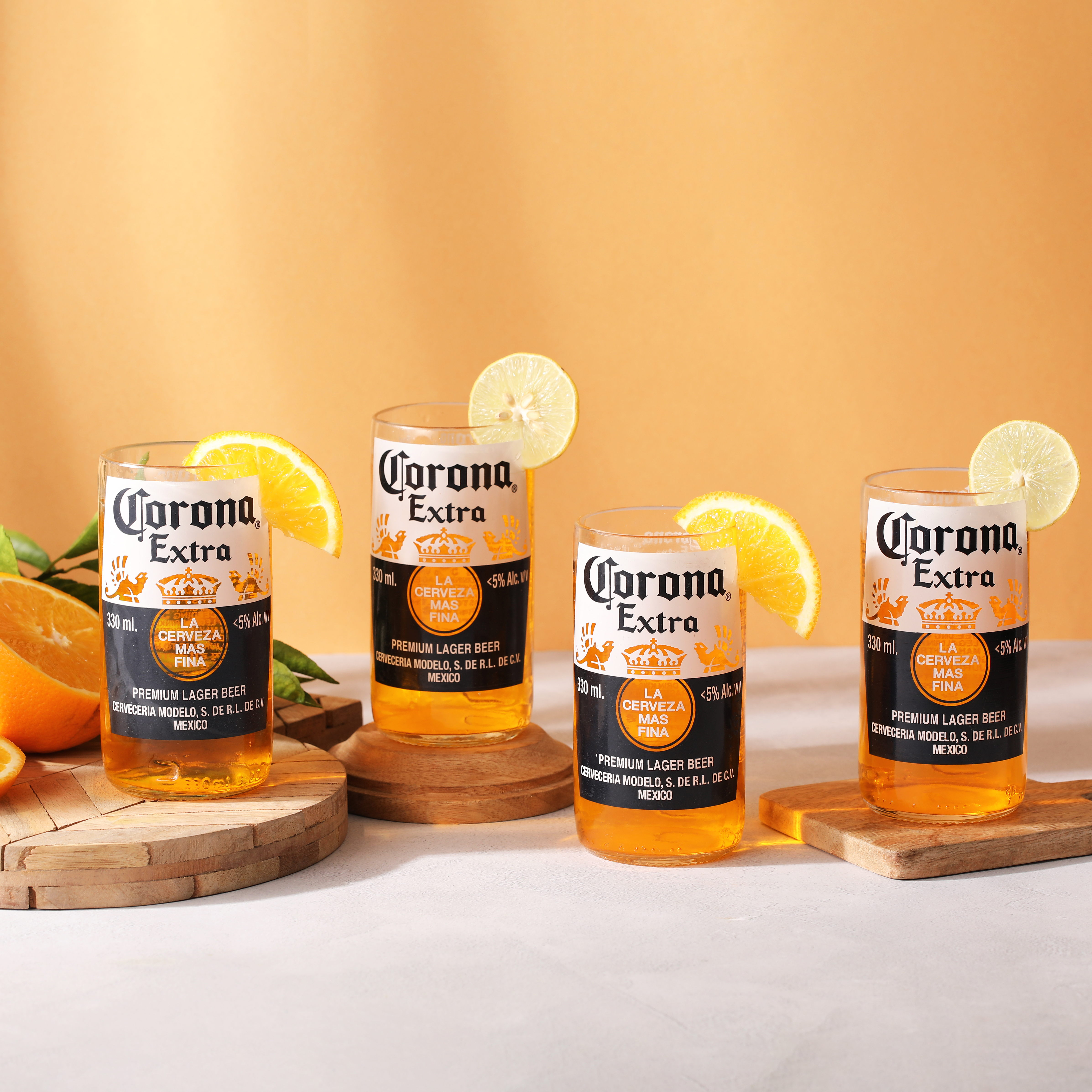 Corona Glasses { Set Of 4 }