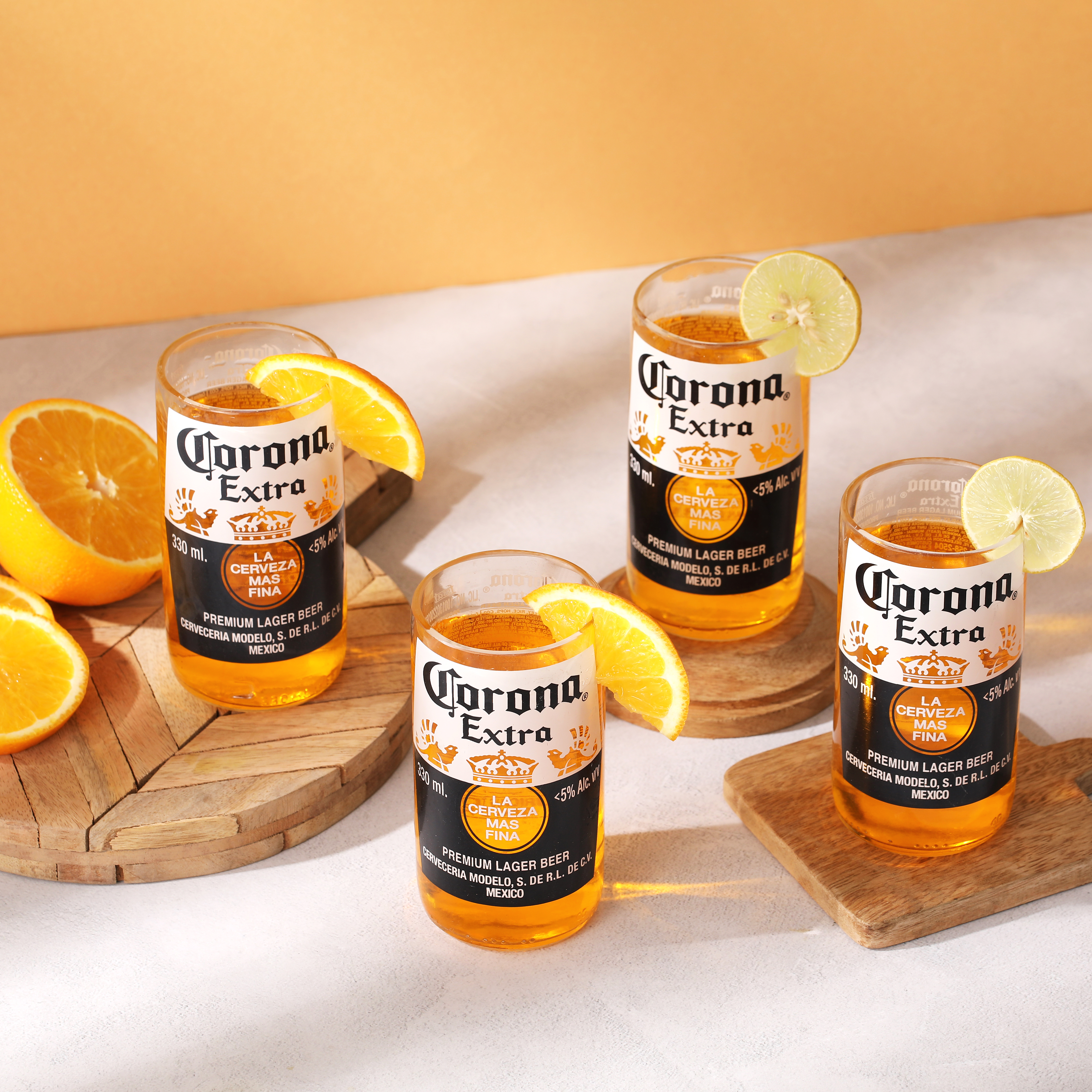 Corona Glasses { Set Of 4 }